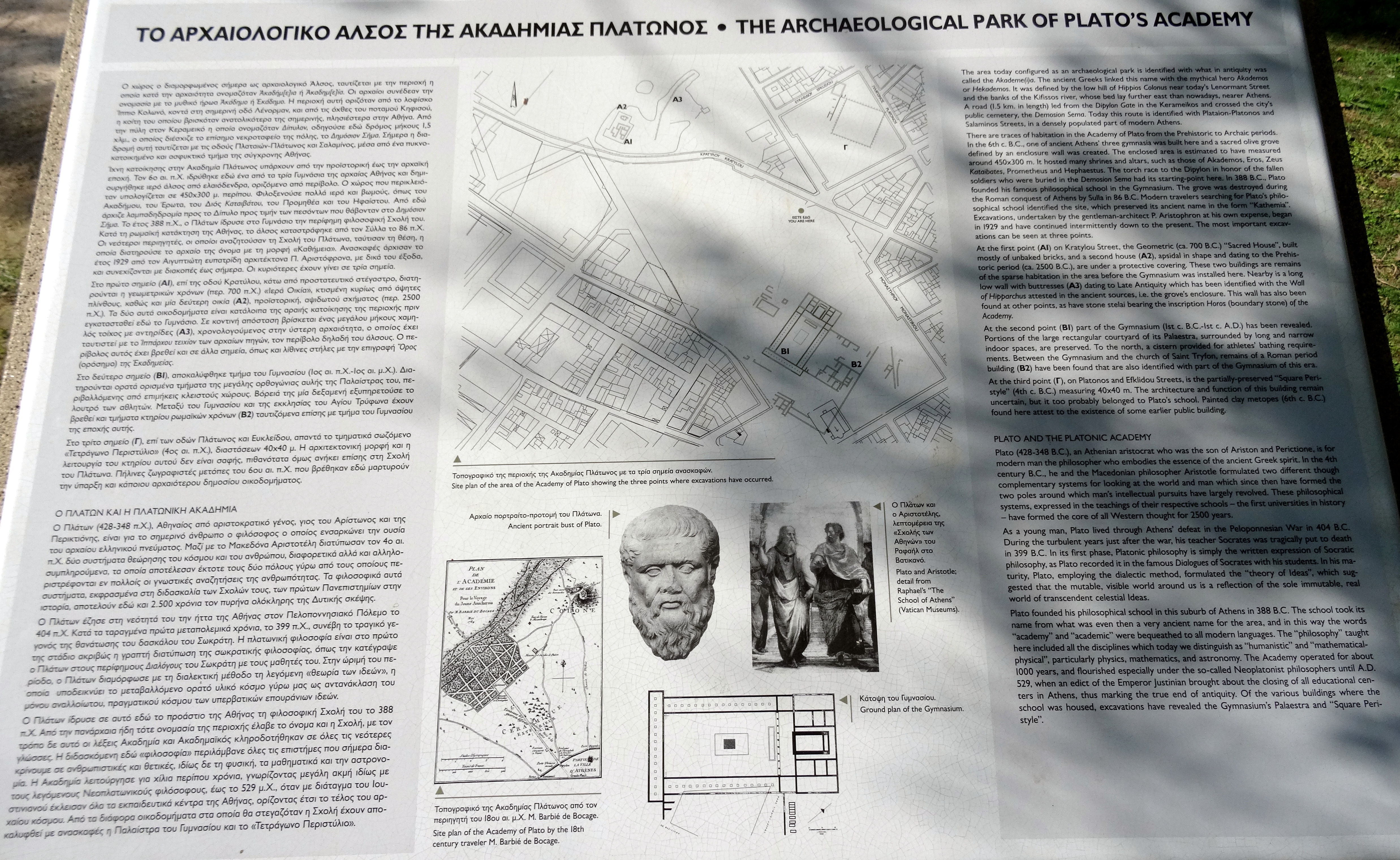 the archaeological site of plato u2019s academy in athens  u2013 rainer ebert
